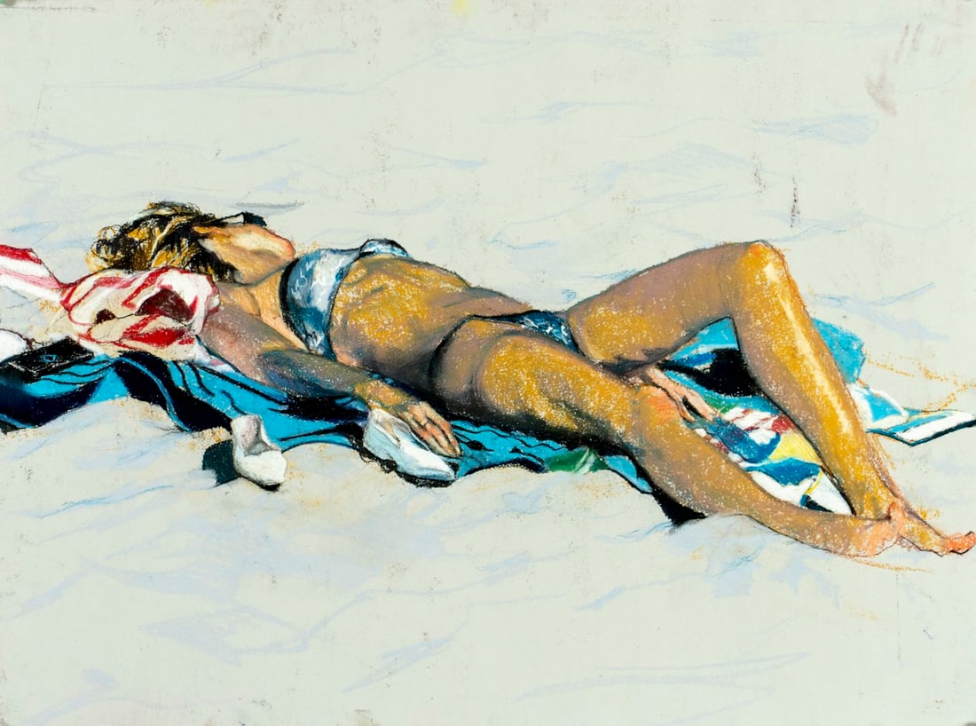 Rhoda Yanow (NJ,20C) pastel painting (1 of 11)