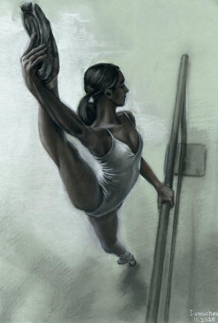 Oleksandr Demichev (Ukraine,20/21C) pastel painting (1 of 12)