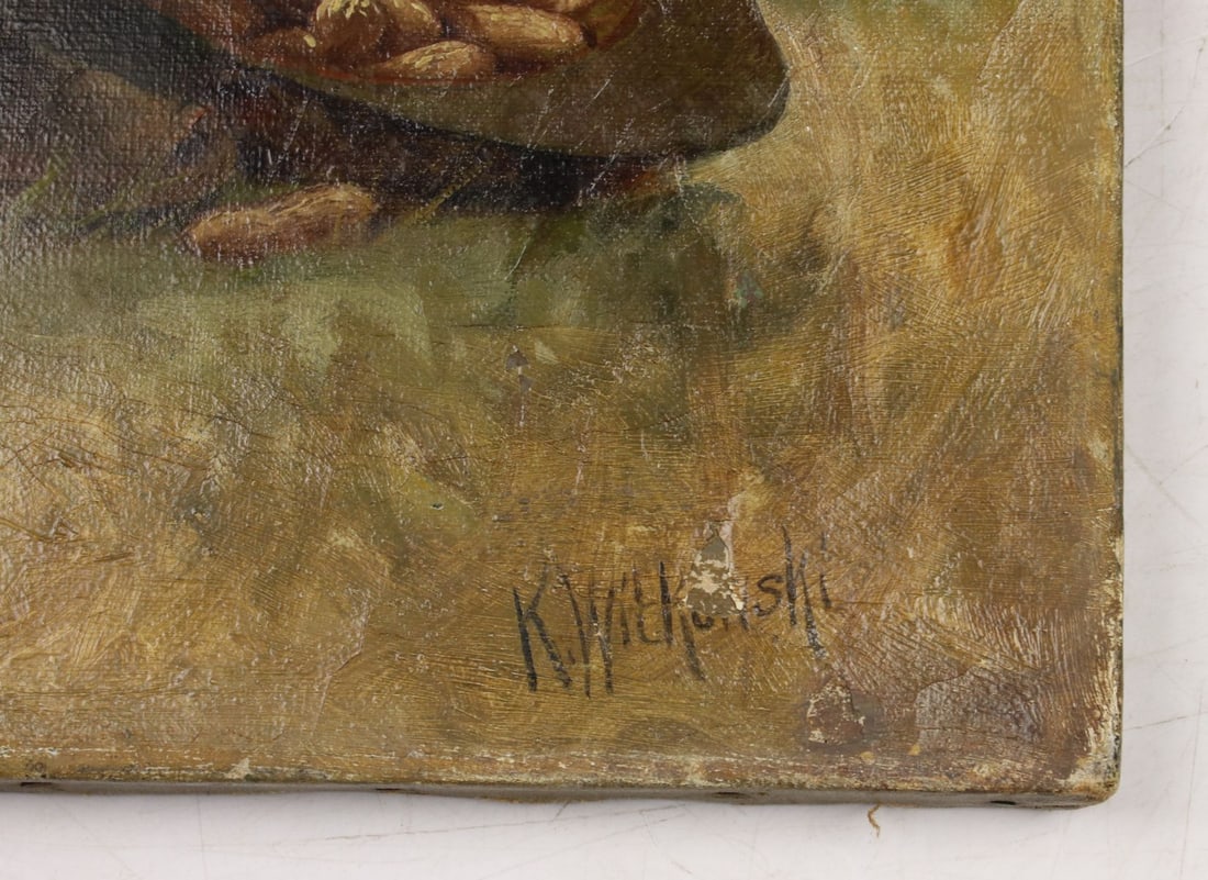 Karl Witkowski (NJ,Poland,1860-1910) oil painting antique - 10