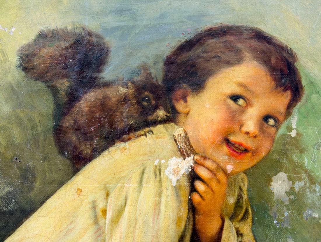 Karl Witkowski (NJ,Poland,1860-1910) oil painting antique - 6