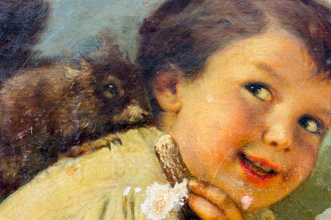 Karl Witkowski (NJ,Poland,1860-1910) oil painting antique - 7