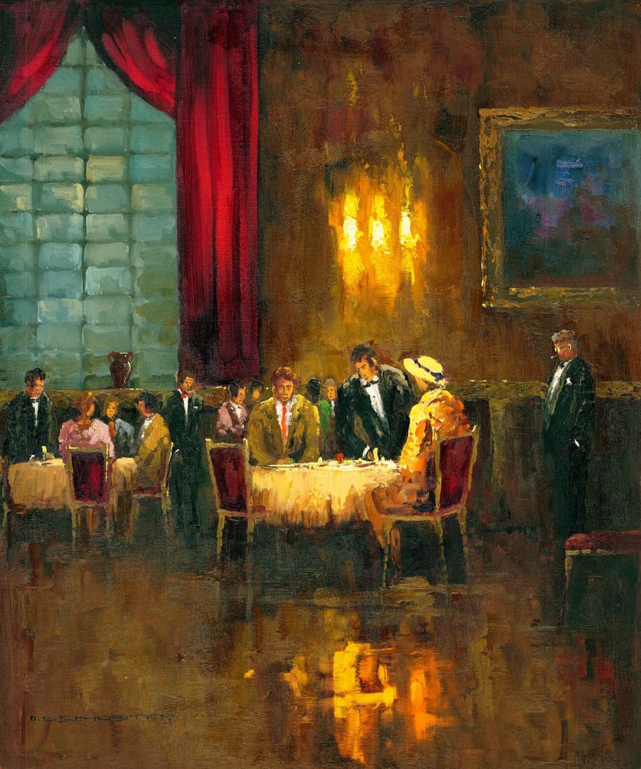 Otto Schuster (German,1924-?) oil painting (1 of 12)