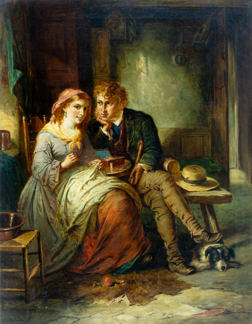 James Stevenson Craig (UK,fl 1854-1870) oil painting antique (1 of 15)