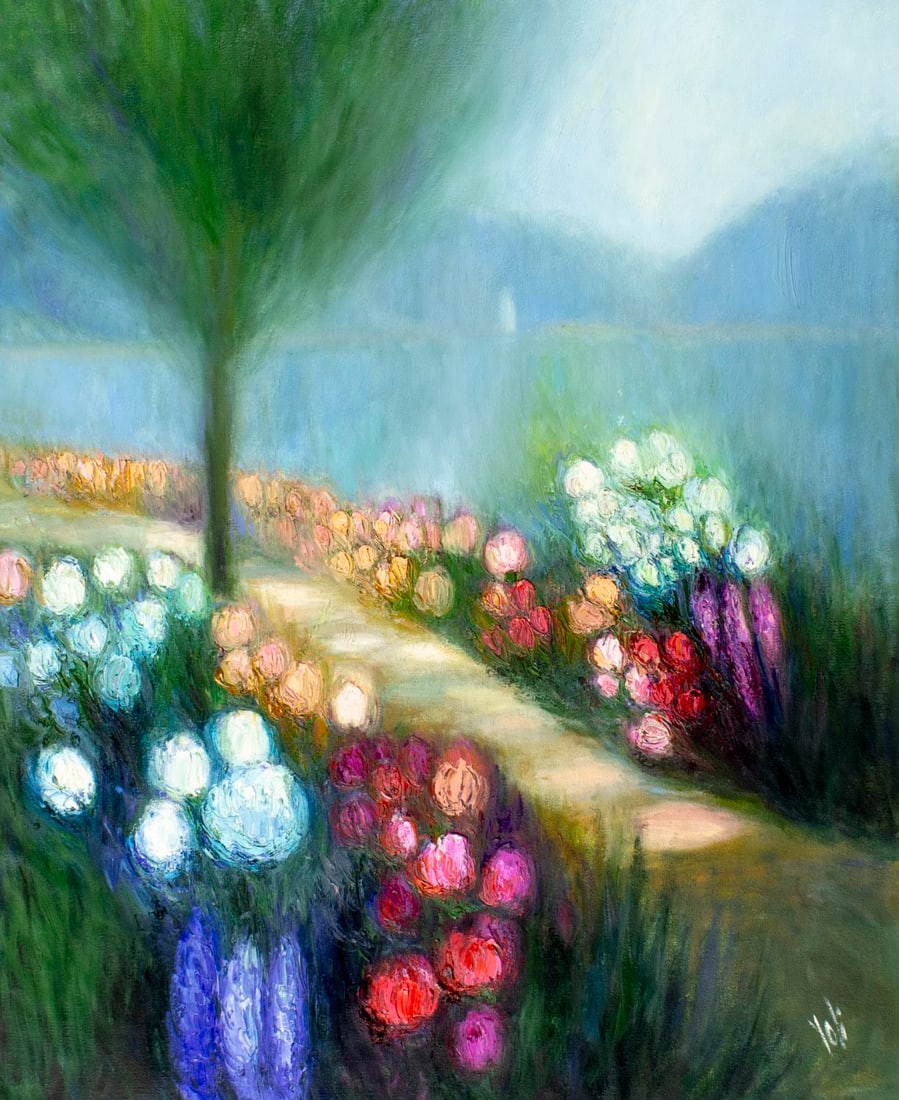 Yolanda Razzeto (Peru,1948-?) oil painting (1 of 13)