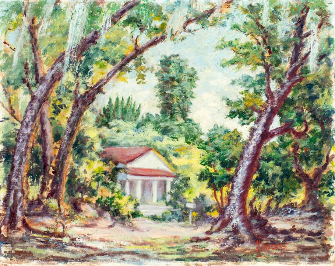 Samuel J Brokato (FL,20C) oil painting (1 of 12)