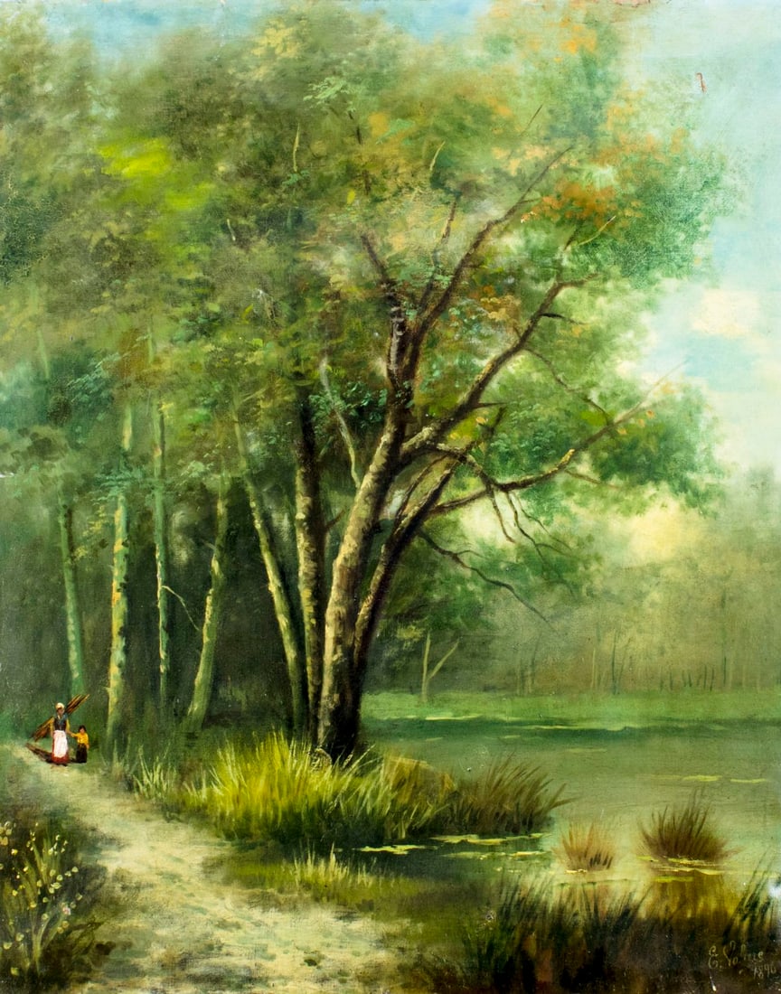 E Volare (Europe,19C) oil painting antique (1 of 12)