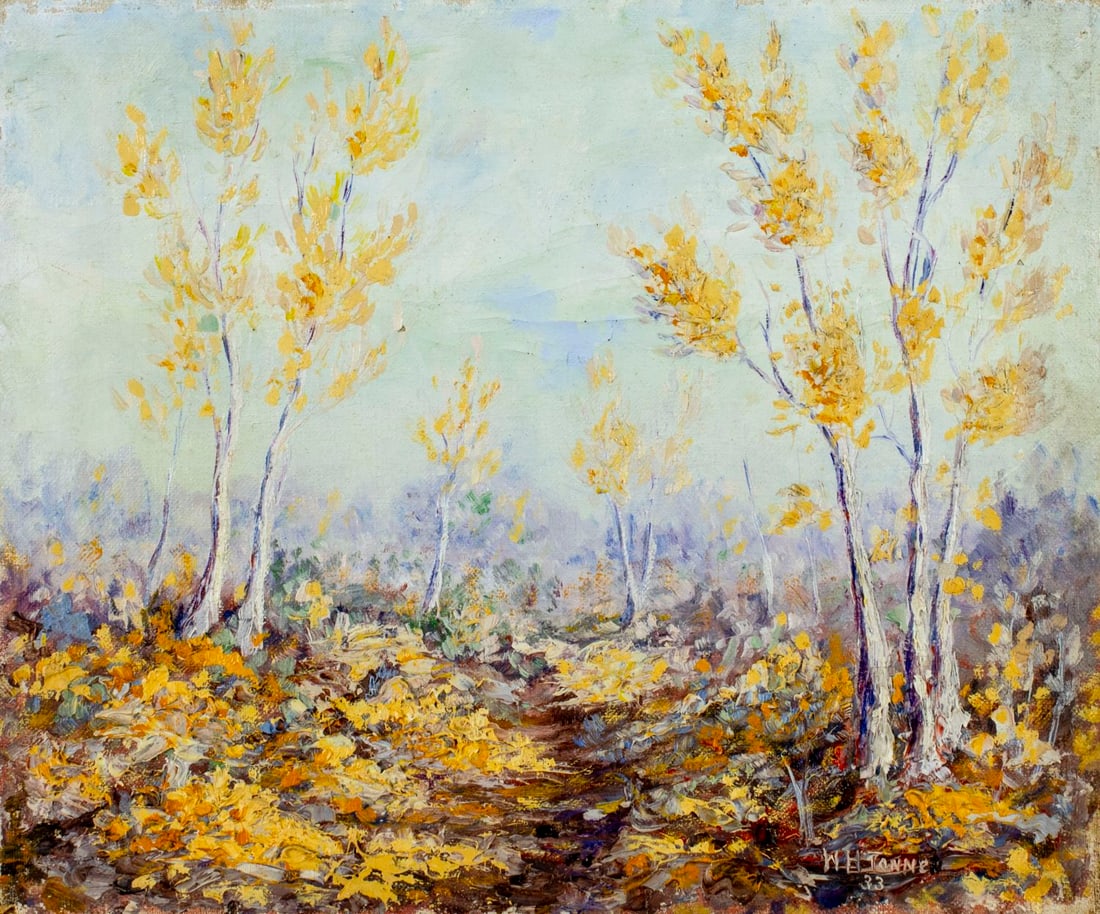 H H Tonne (US,early 20C) oil painting antique (1 of 13)