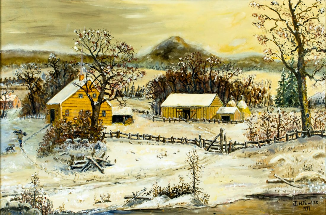 J H Fowler (US,20C) oil painting (1 of 12)