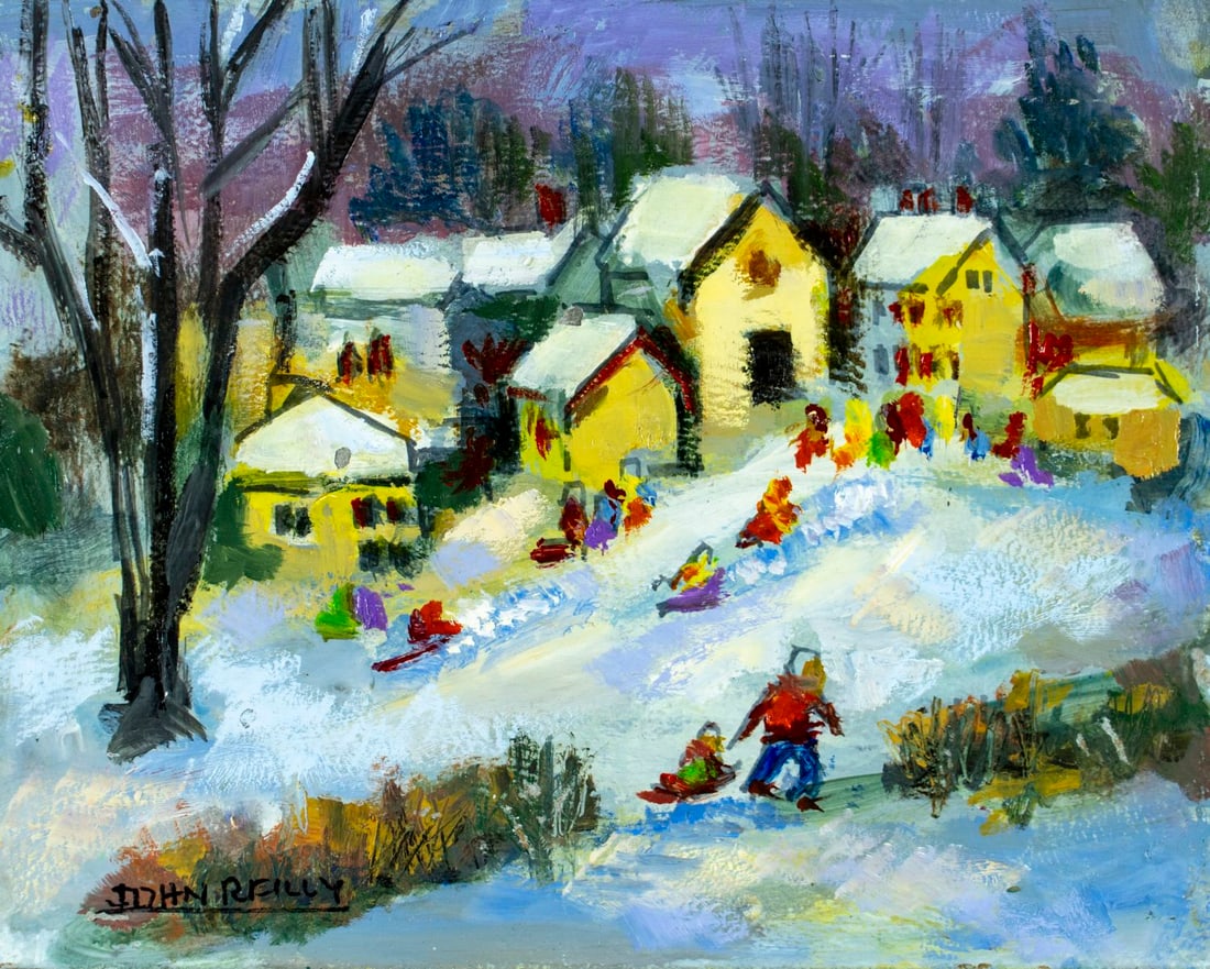 John Reilly (NY,NJ,1942-2021) oil painting (1 of 13)