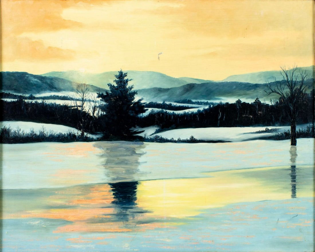 Vintage 20C American oil painting (1 of 11)