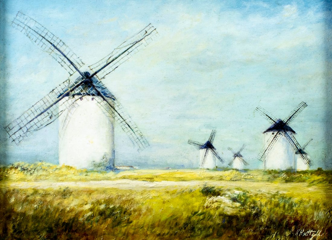 Kaethe Hoeltzell (NY,FL,German,1925-2013) oil painting (1 of 13)