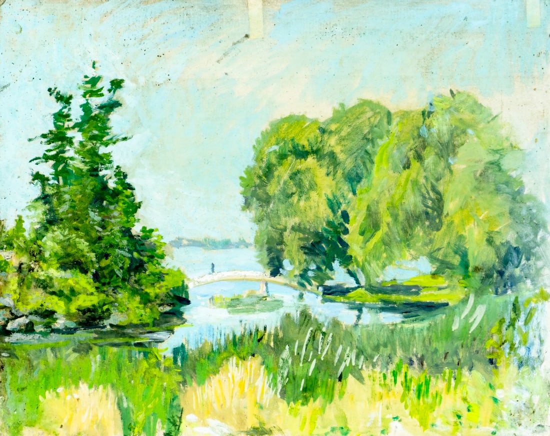 Helen DuMond (NY,CA,OR,1872-1968) oil painting (1 of 11)