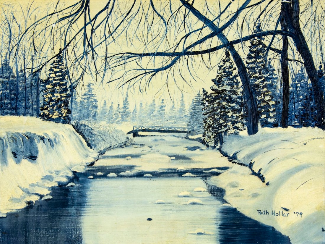 Ruth Hollar (US,20C) oil painting (1 of 10)