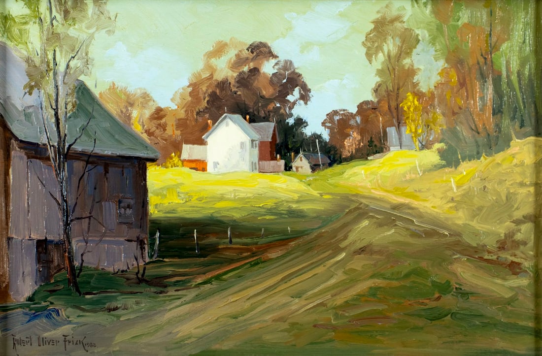 Robert Frick (VT,1920-1997) oil painting (1 of 13)