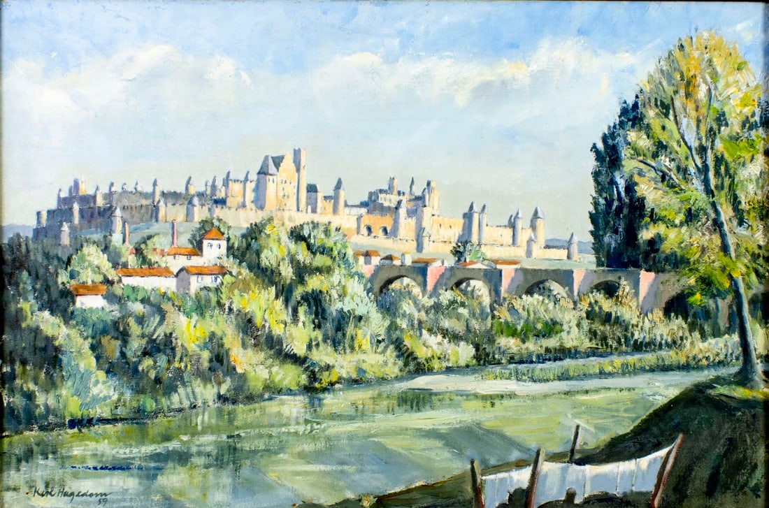 Karl Hagedorn (German,British,1889-1969) oil painting (1 of 14)