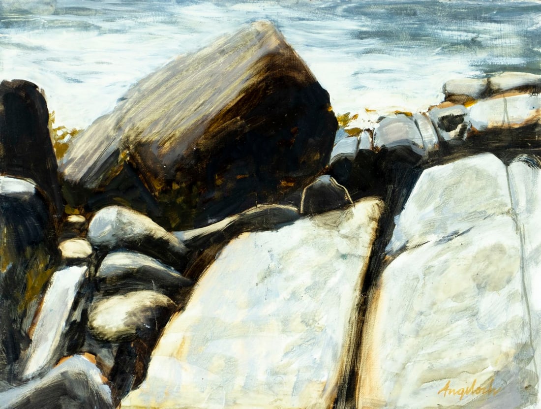 Robert Angeloch (NY,1922-2011) oil painting (1 of 13)