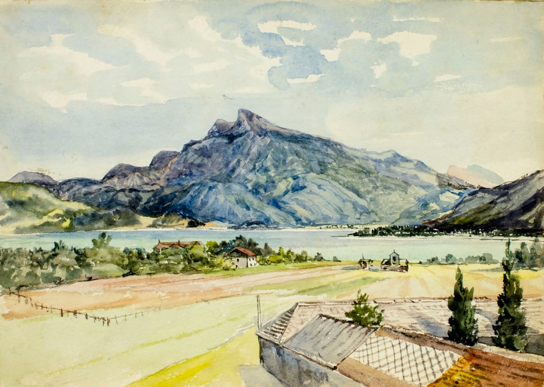 Antique 19C Austrian oil painting (1 of 15)