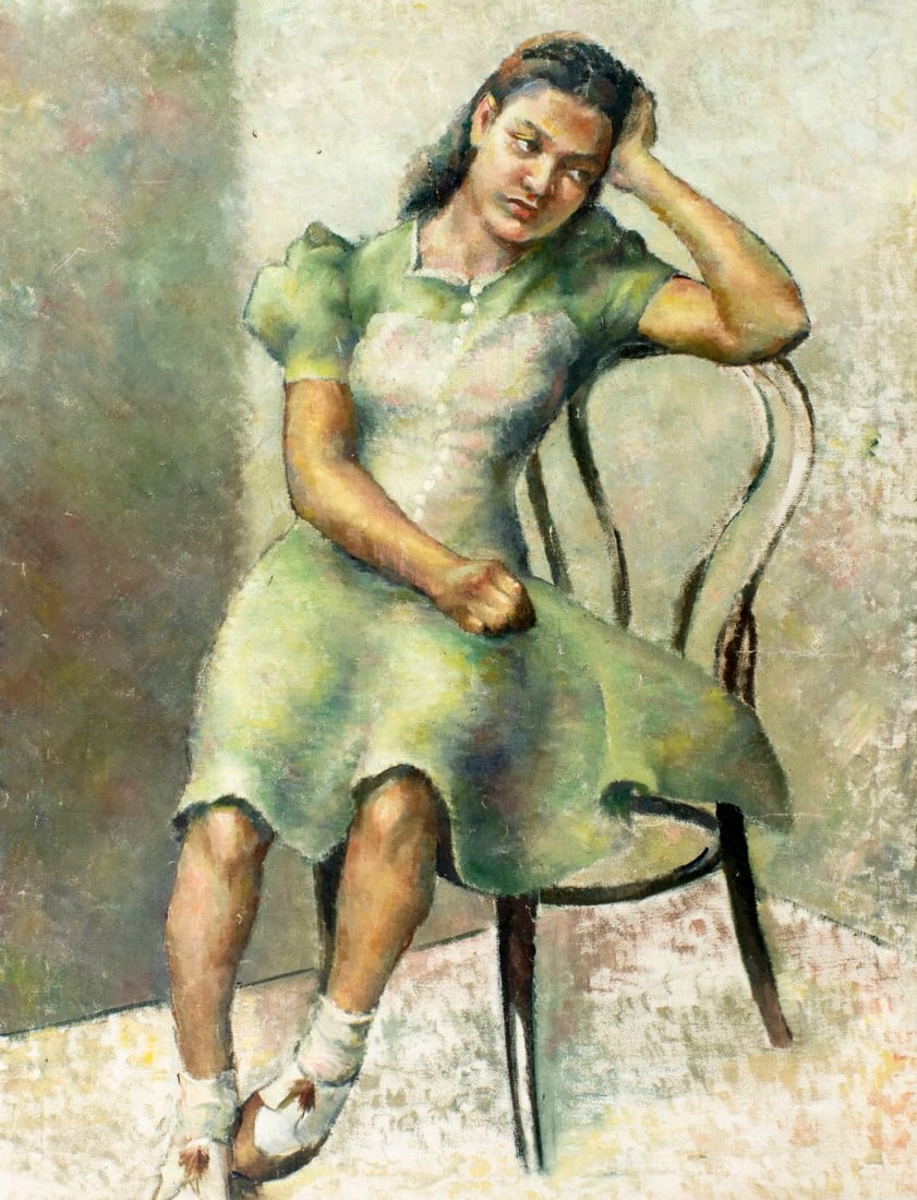 Vintage 20C American oil painting (1 of 11)