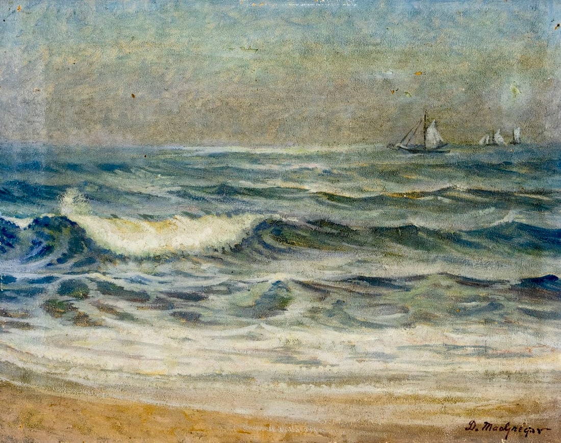 D MacGregor (US,mid 20C) oil painting (1 of 12)