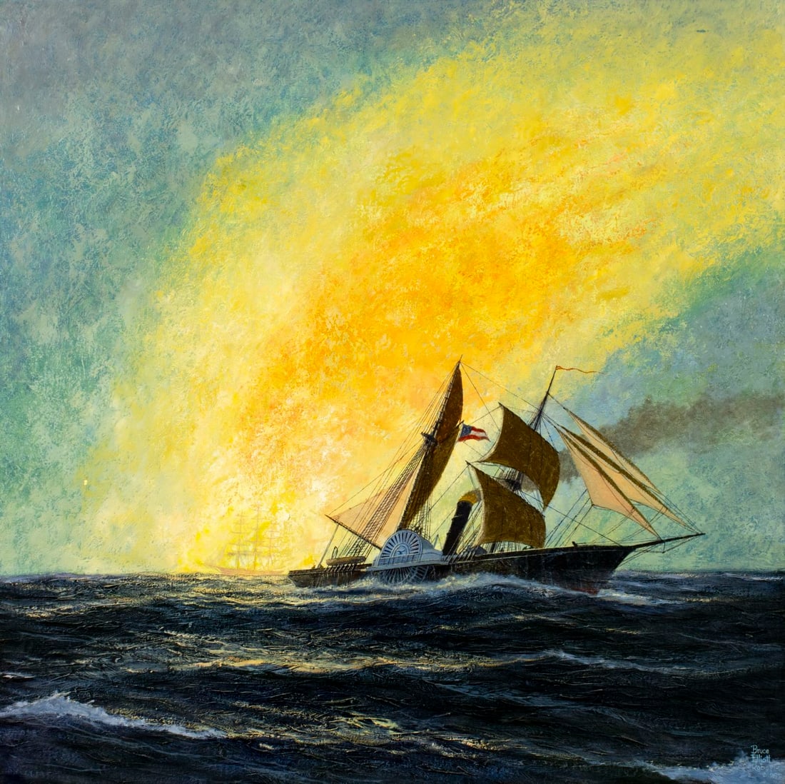 Bruce Elliot Roberts (NY,FL,1917-1993) oil painting (1 of 13)