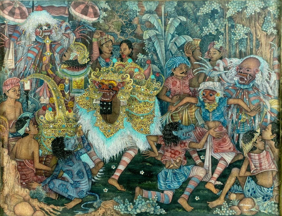 I Made Sutardja (Indonesia,1930-2004) batik painting (1 of 12)