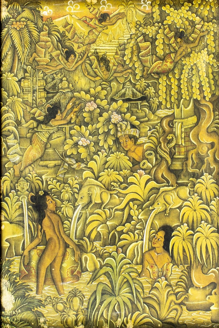 I Made Maja (Indonesia,20C) batik painting (1 of 13)