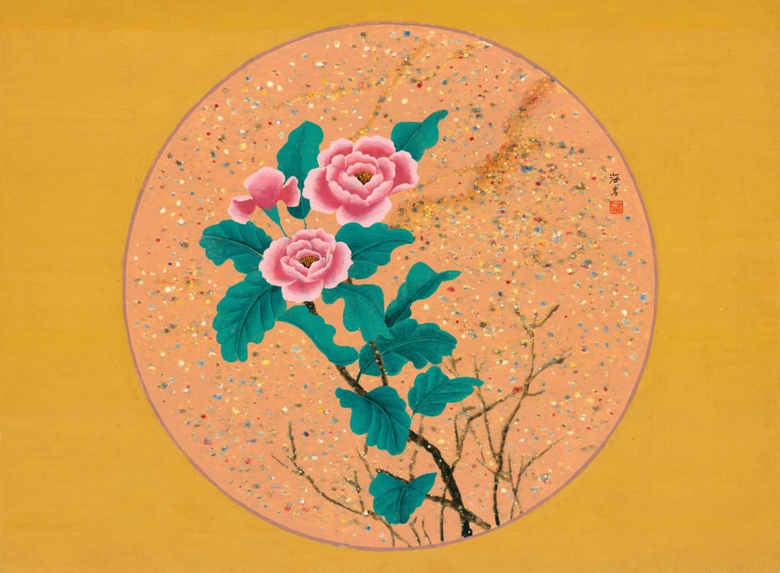 Jan Ho Nam (Vietnam,1930-?) oil painting: ARTIST: Jan Ho Nam (Vietnamese, 1930 - ???) TITLE: Floral Still Life MEDIUM: oil on canvas CONDITION: Unstretched (In-House stretching available). Few minor paint losses.