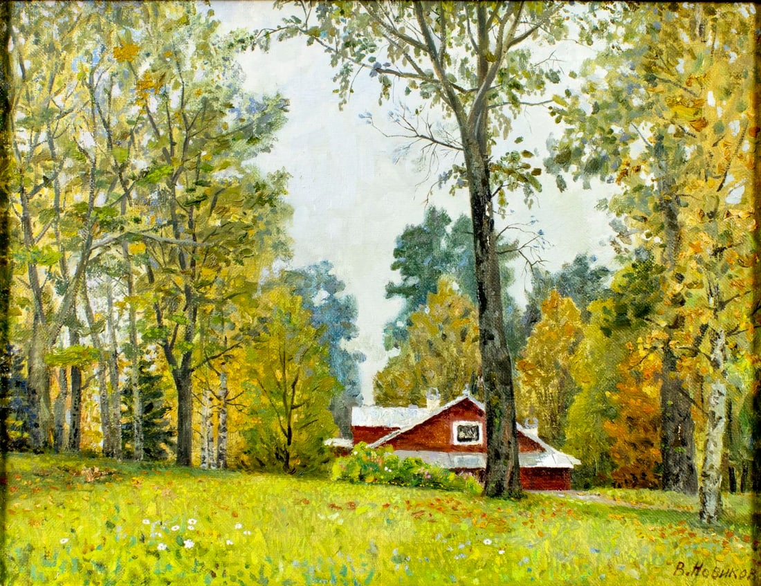 V M Novikov (Russia,20C) oil painting (1 of 13)