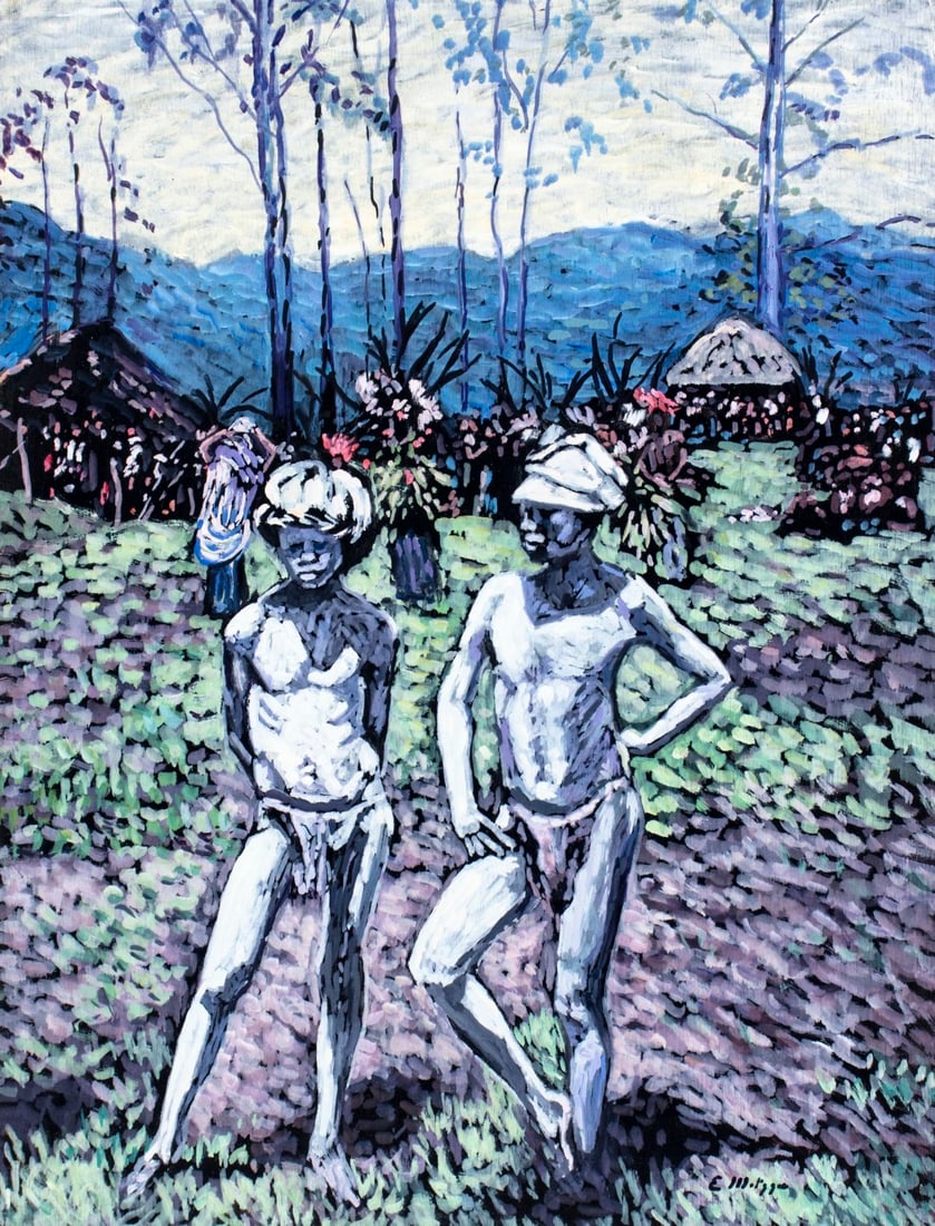 Evelyn Metzger (NY,Brazil,1911-2007) oil painting (1 of 14)