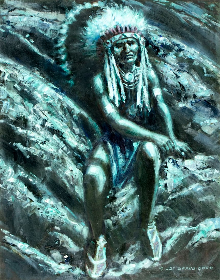 Joe Waano Gano (CA,1906-1982) oil painting (1 of 15)