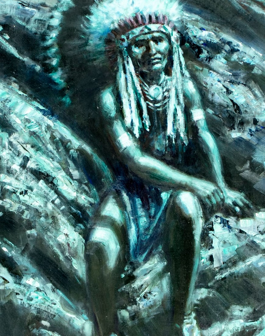 Joe Waano Gano (CA,1906-1982) oil painting - 5