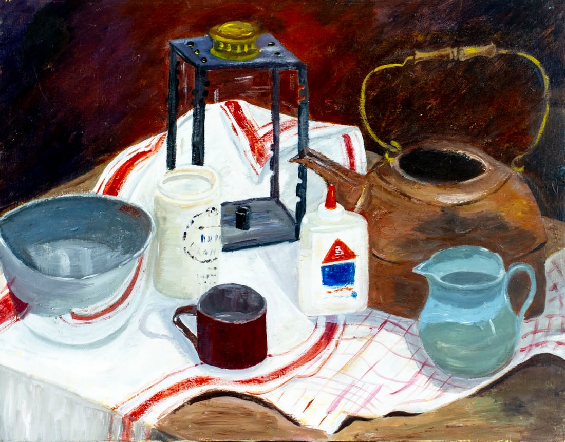 Vintage 20C American oil painting (1 of 11)