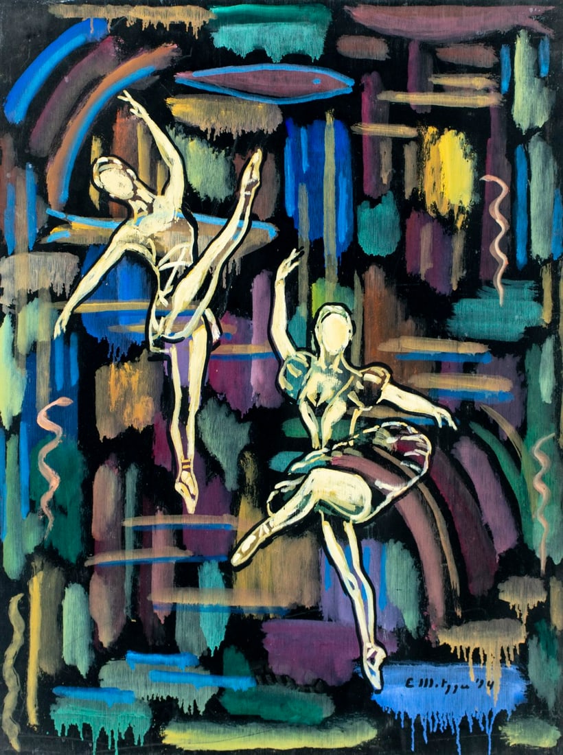 Evelyn Metzger (NY,Brazil,1911-2007) oil painting (1 of 13)