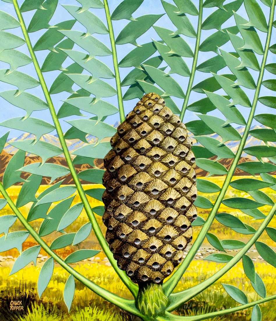 Chuck Ripper (WV,PA,1929-2019) gouache painting (1 of 13)