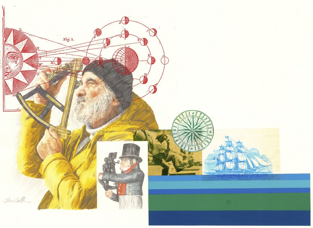 Chris Calle (CT,b 1961) colored pencil painting (1 of 12)