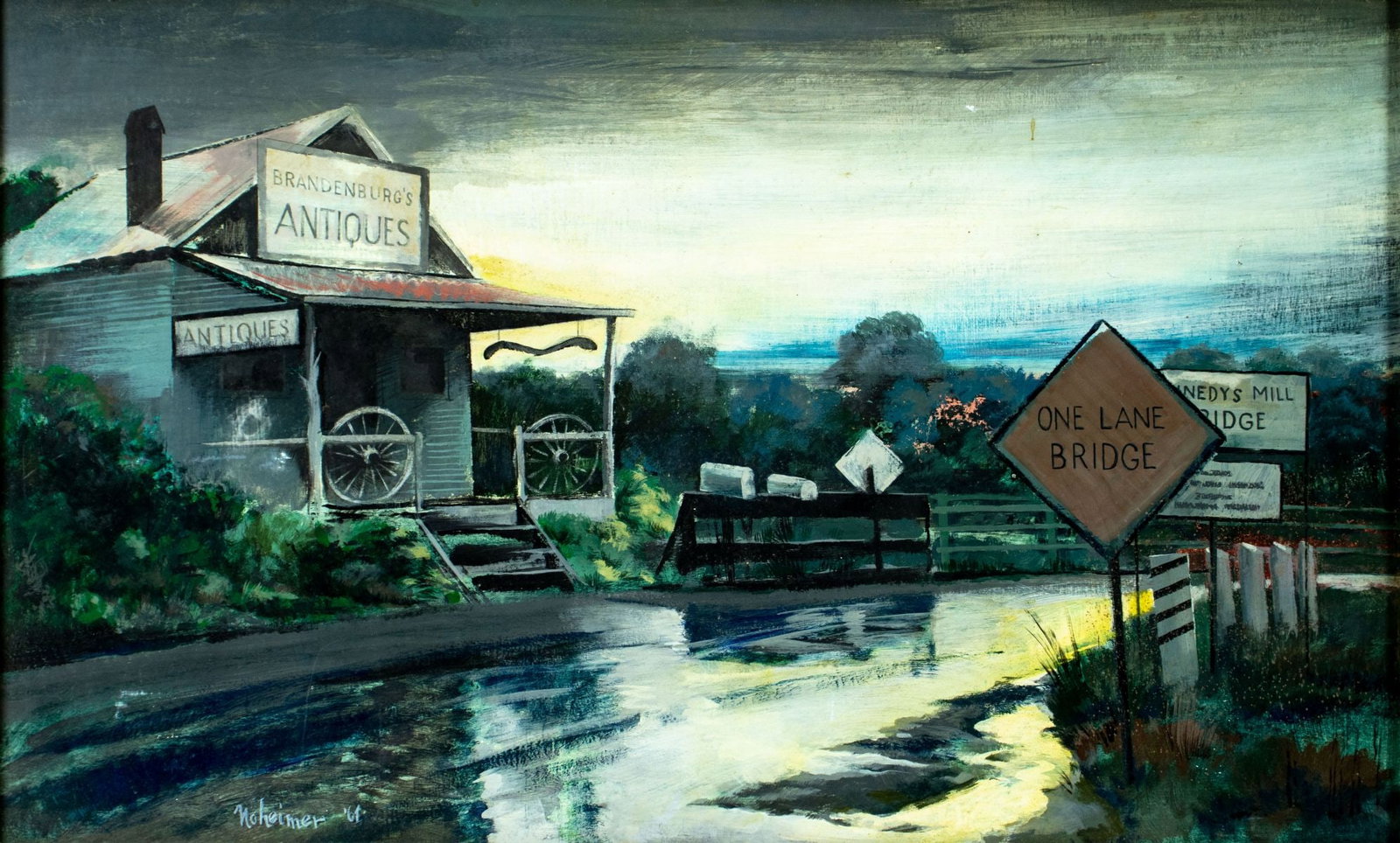 Matthias Noheimer (Ohio,1909-1982) oil painting (1 of 13)