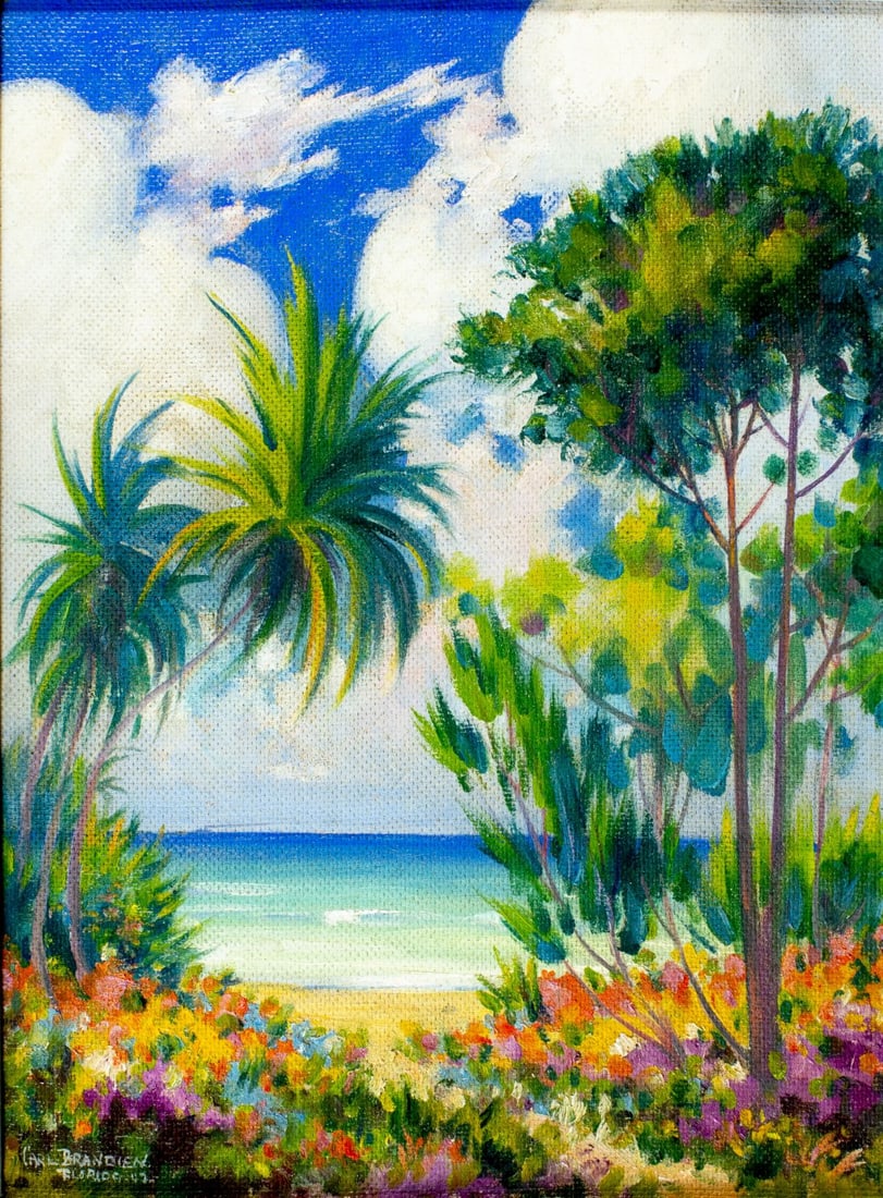 Carl Brandien (NY,1886-1965) oil painting (1 of 13)