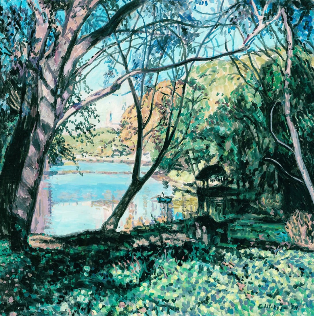 Evelyn Metzger (NY,Brazil,1911-2007) oil painting (1 of 10)