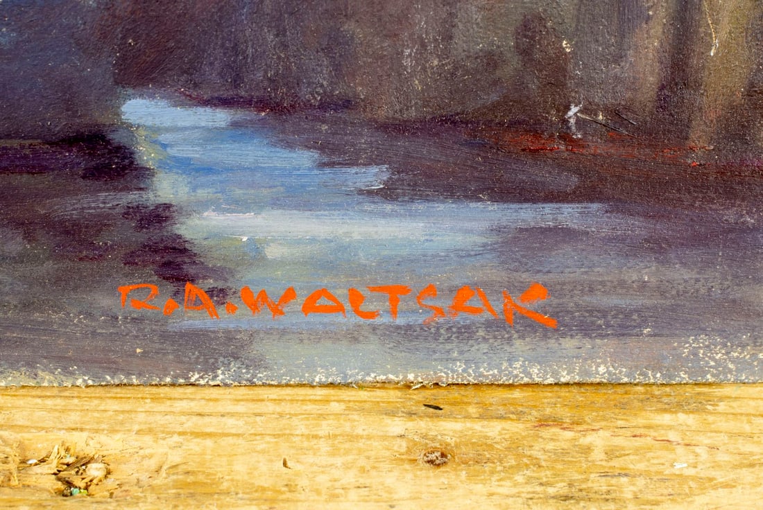 Robert Waltsak (NJ,b 1944) oil painting - 4