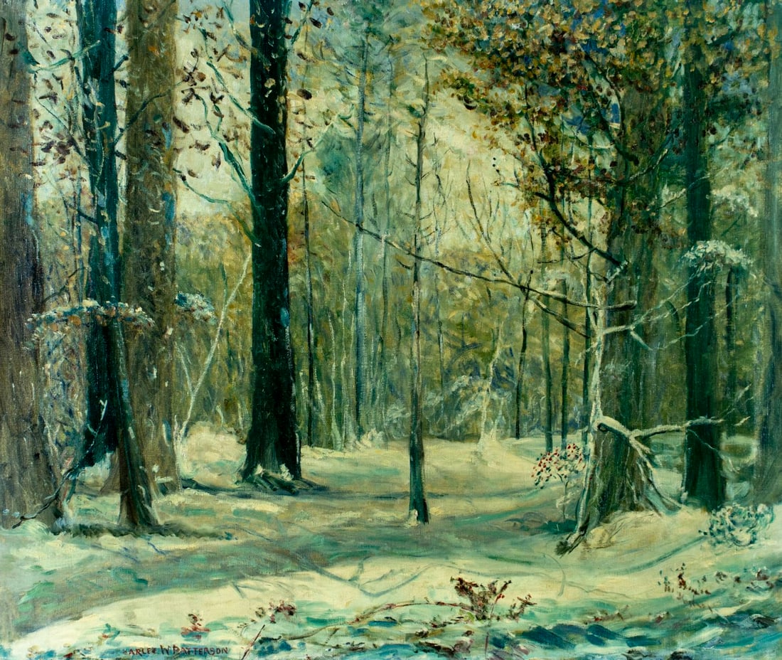 Charles W Patterson (PA,1870-1938) oil painting antique (1 of 12)