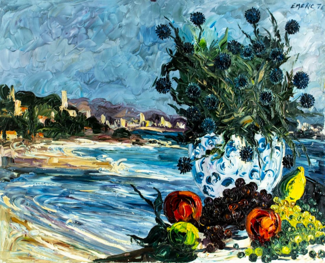 Emeric Vagh Weinmann (Hungary,France,1919-2012) oil painting (1 of 13)