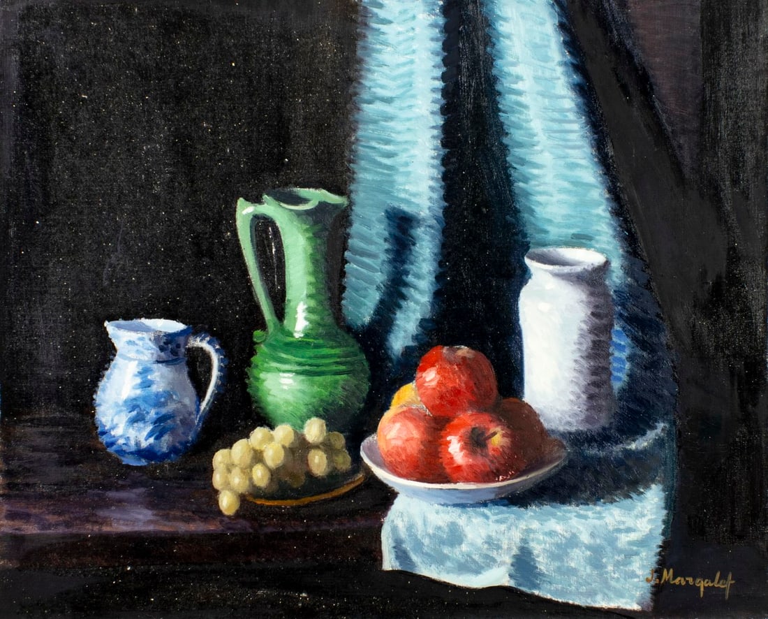 J Margalet (Europe,20C) oil painting (1 of 13)