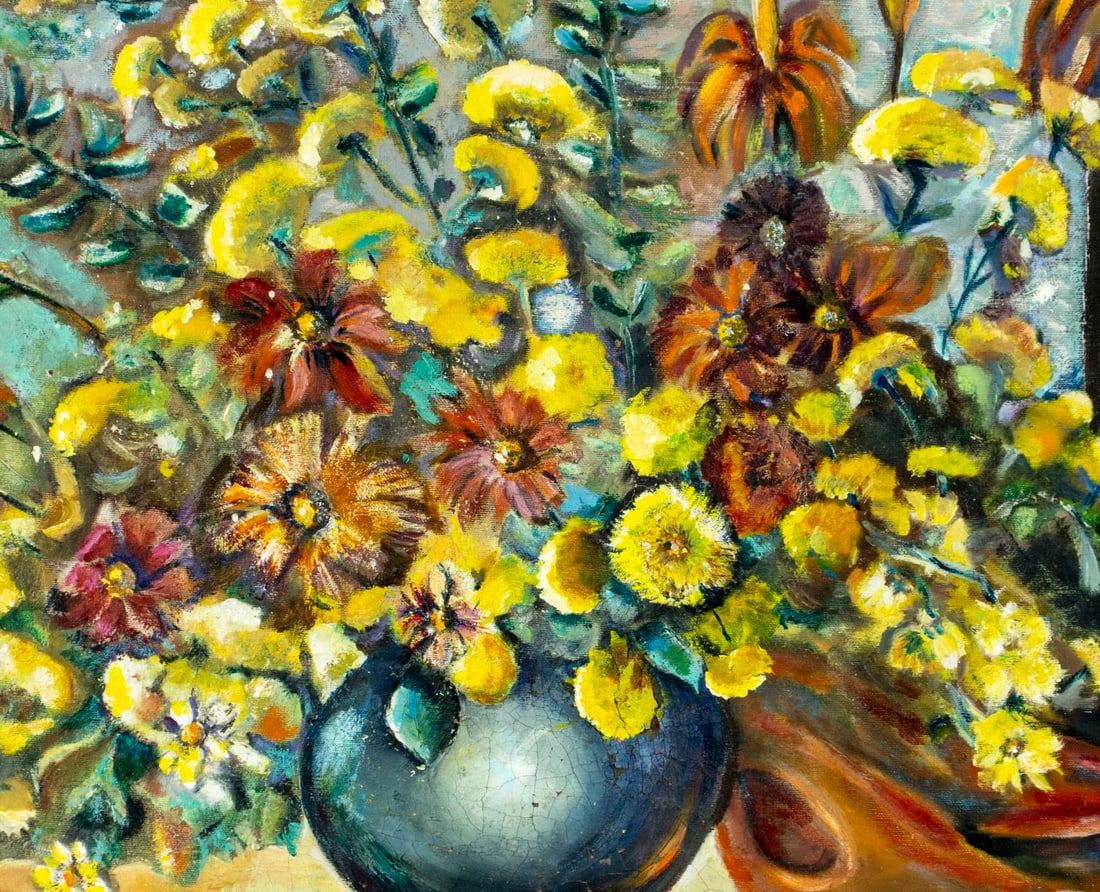 Vintage mid 20C American oil painting - 4