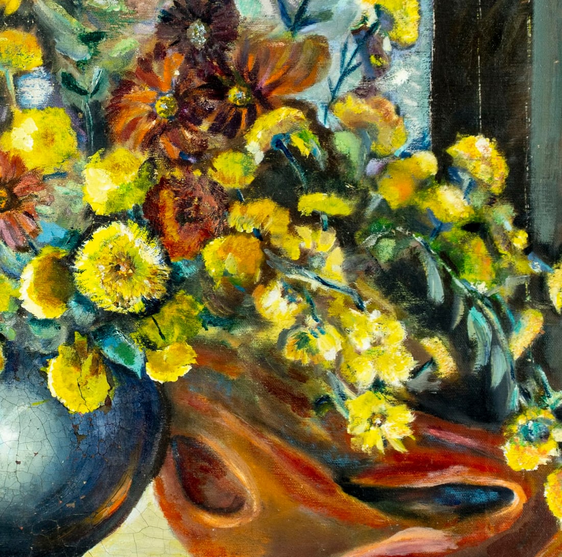 Vintage mid 20C American oil painting - 6