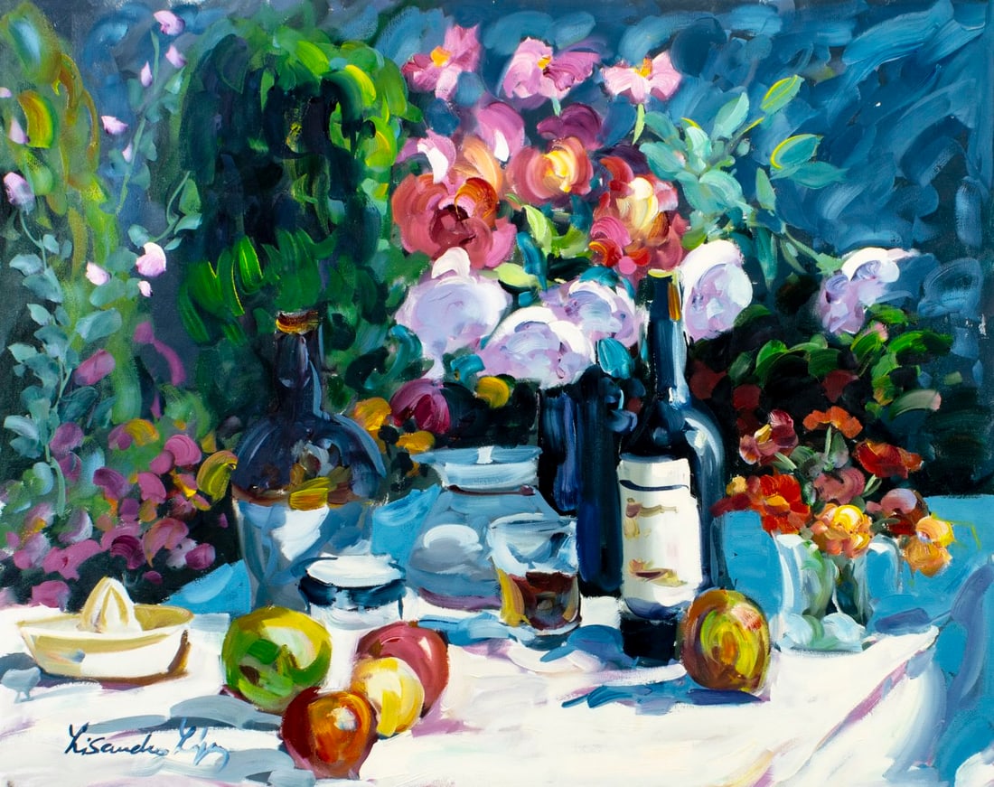 Lisandro Baylon (Argentina,US,1951-?) oil painting (1 of 13)