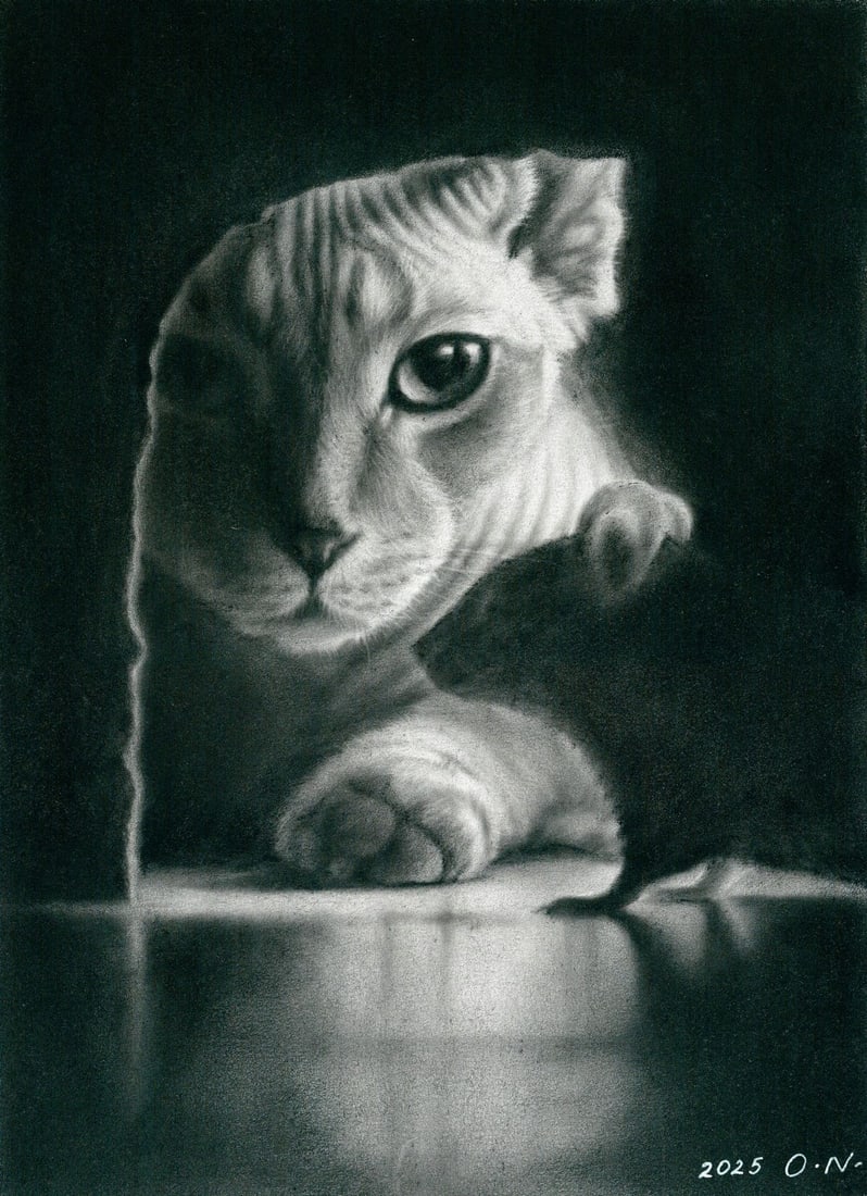 Olga Novostavskaya (Ukraine,b 1967) dry brush oil painting (1 of 12)