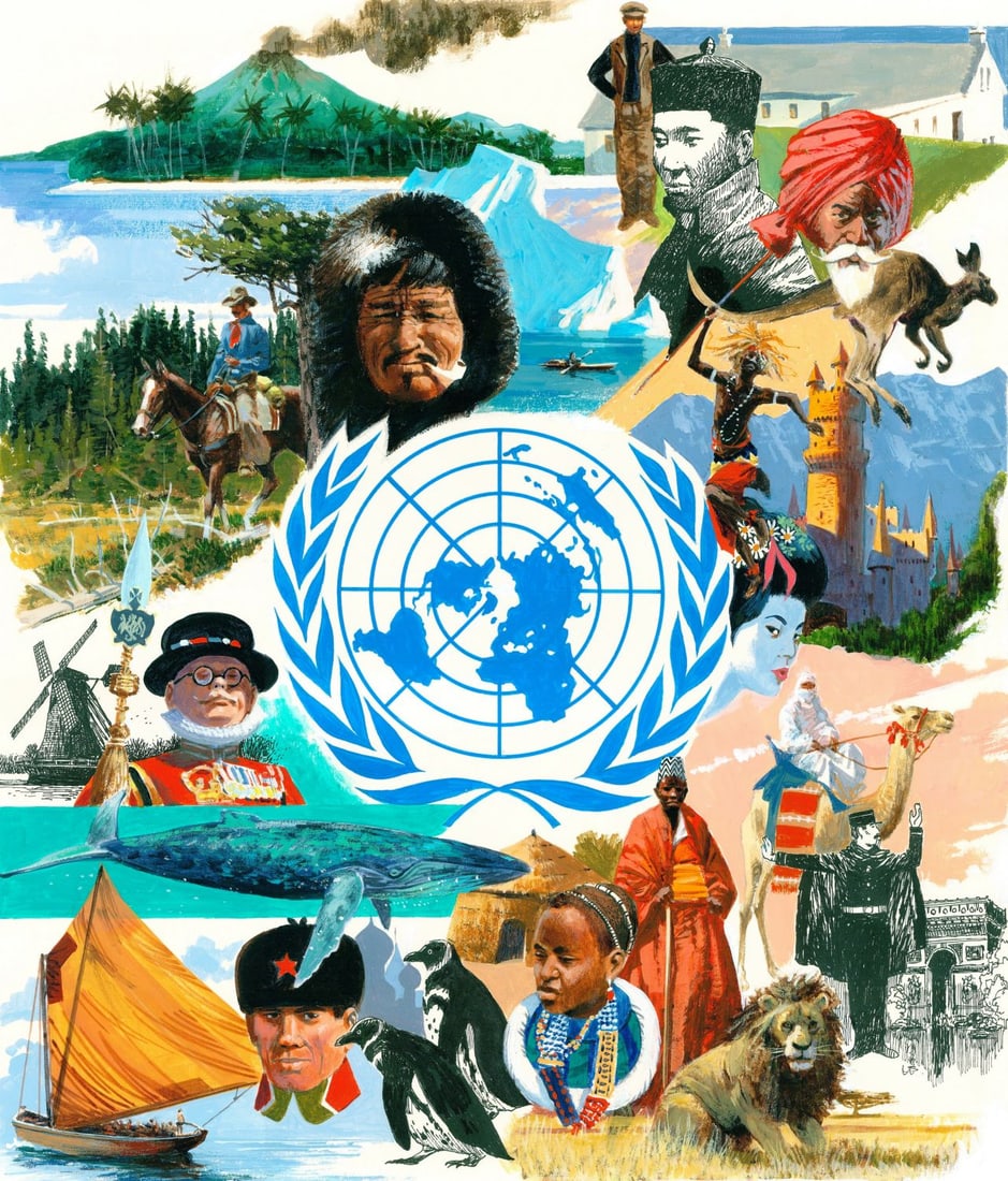 Mel Crawford (CT,Canada,1925-2015) gouache painting (1 of 10)