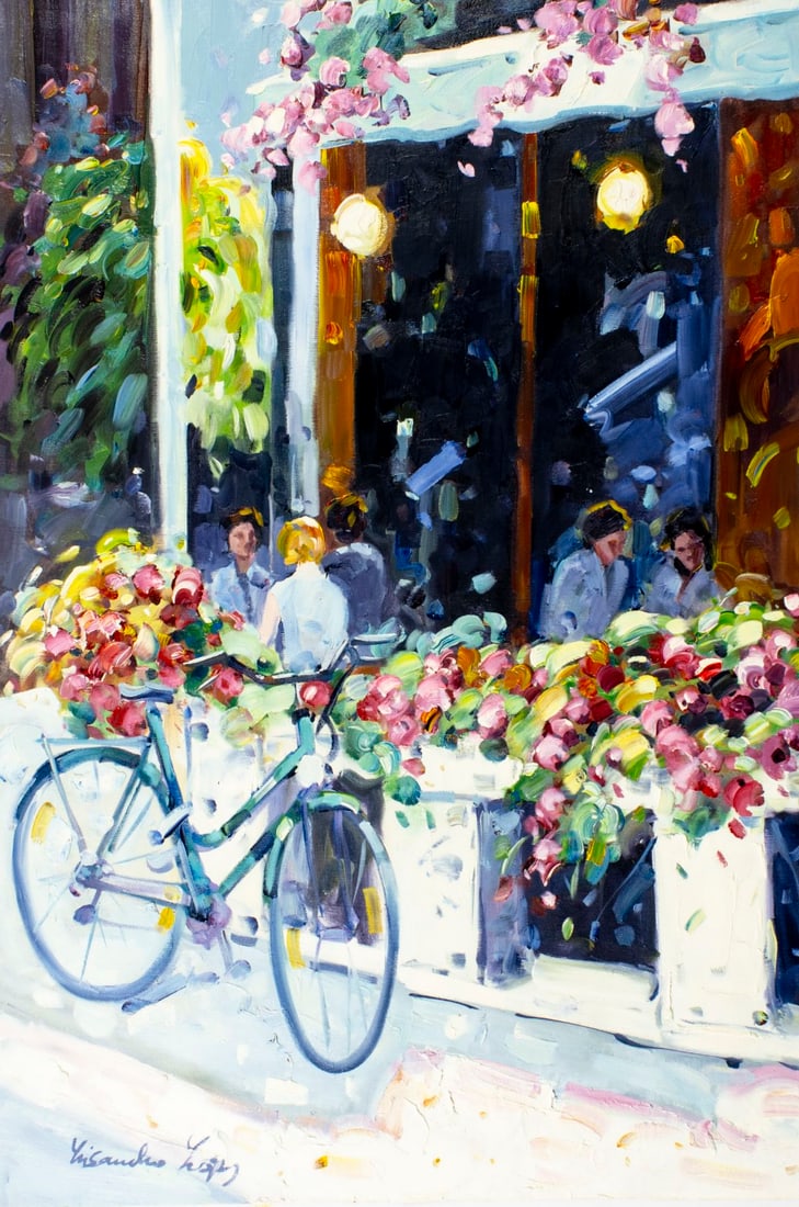 Lisandro Baylon (Argentina,US,1951-?) oil painting (1 of 13)