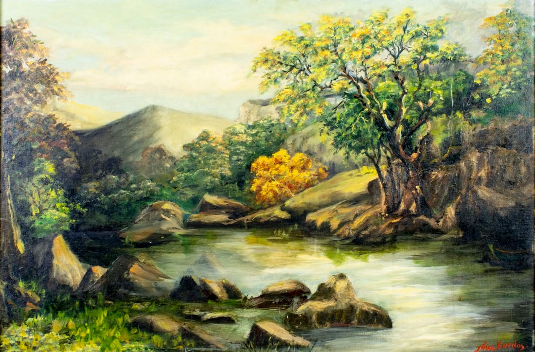 Thomas Kardas (US,mid 20C) oil painting (1 of 12)