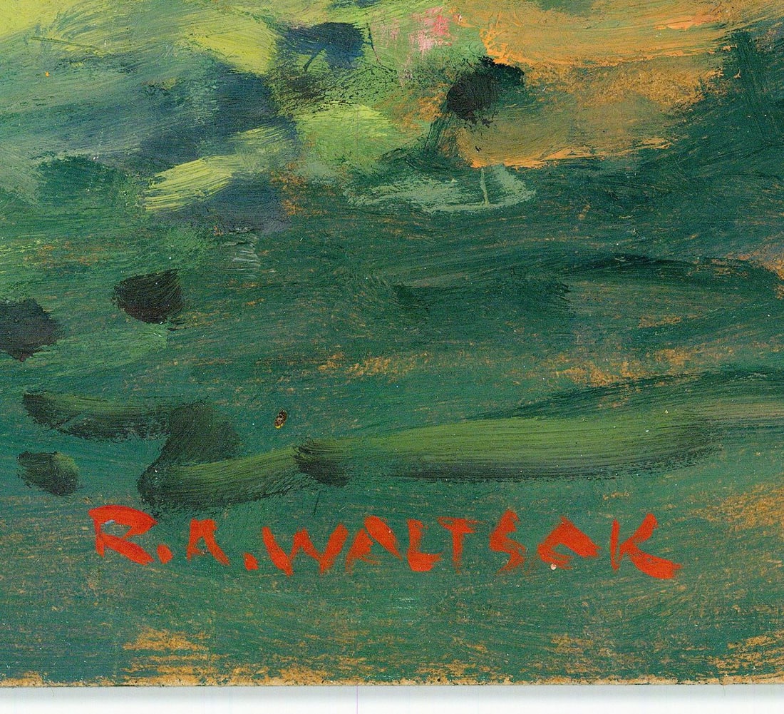 Robert Waltsak (NJ,b 1944) oil painting - 4
